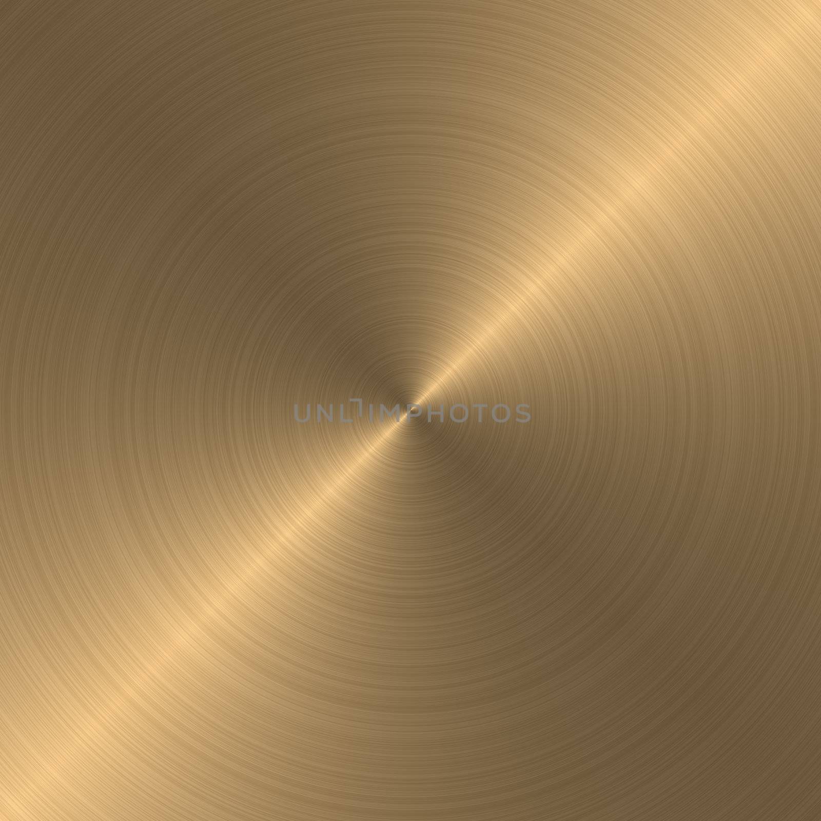 circular brushed gold metallic background with diagonal highlight