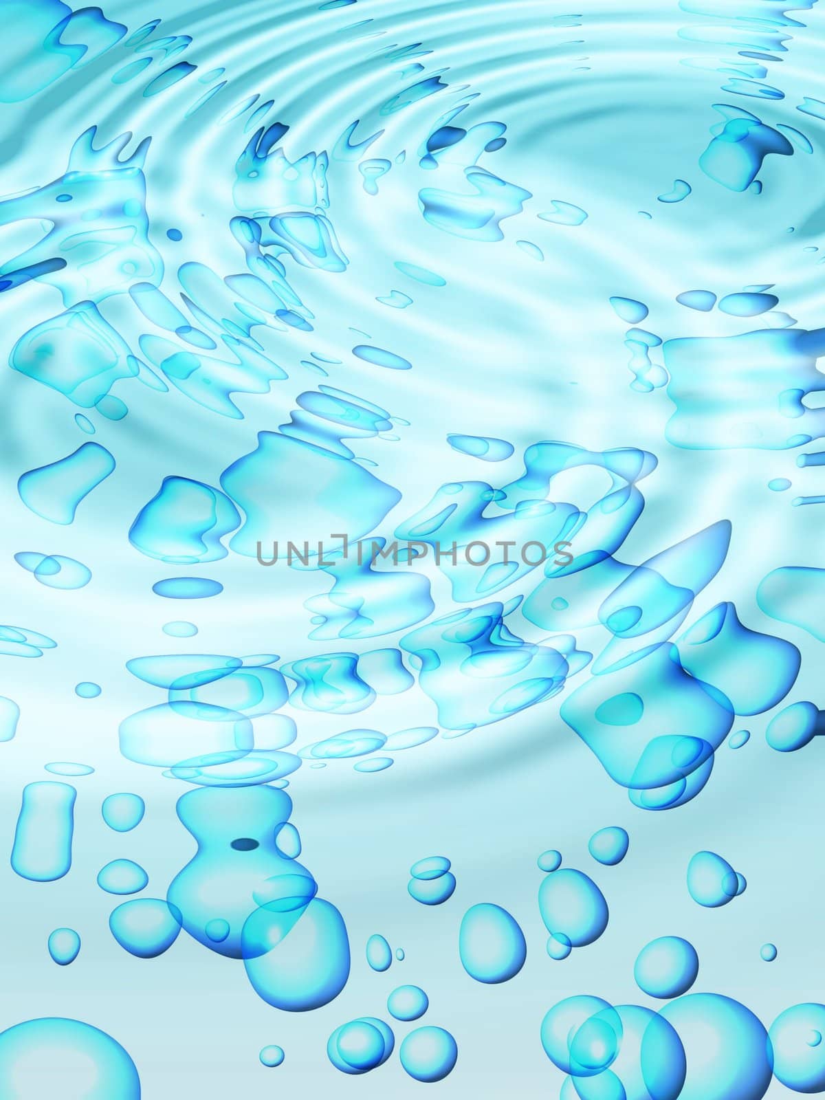 clear blue water bubbles by hospitalera