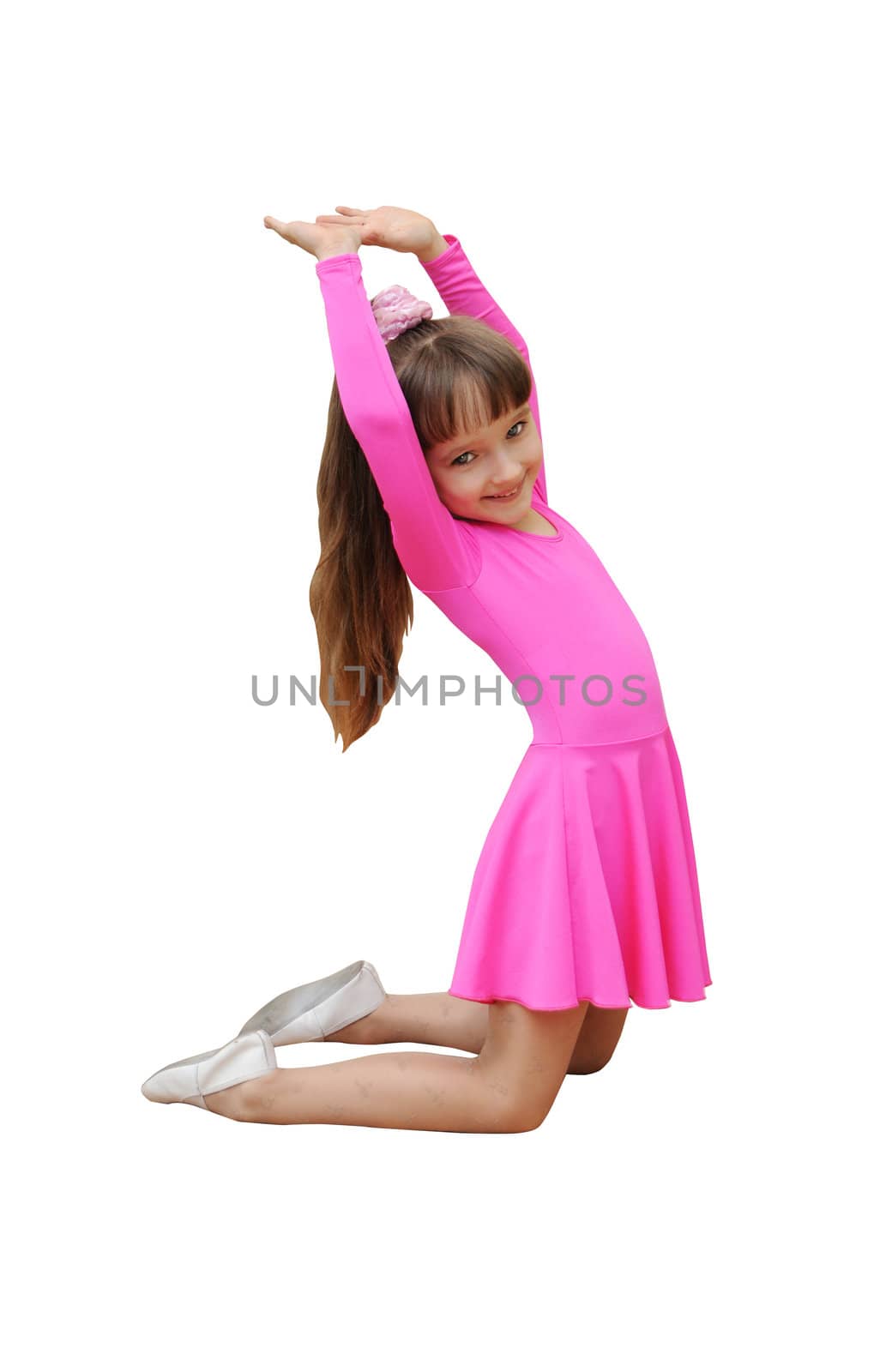 girl to go in for sport gymnastics