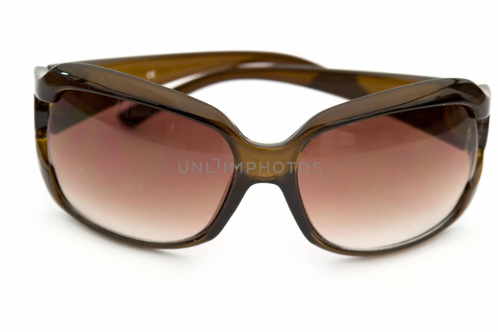 Sunshade. Sun glasses on a white background
