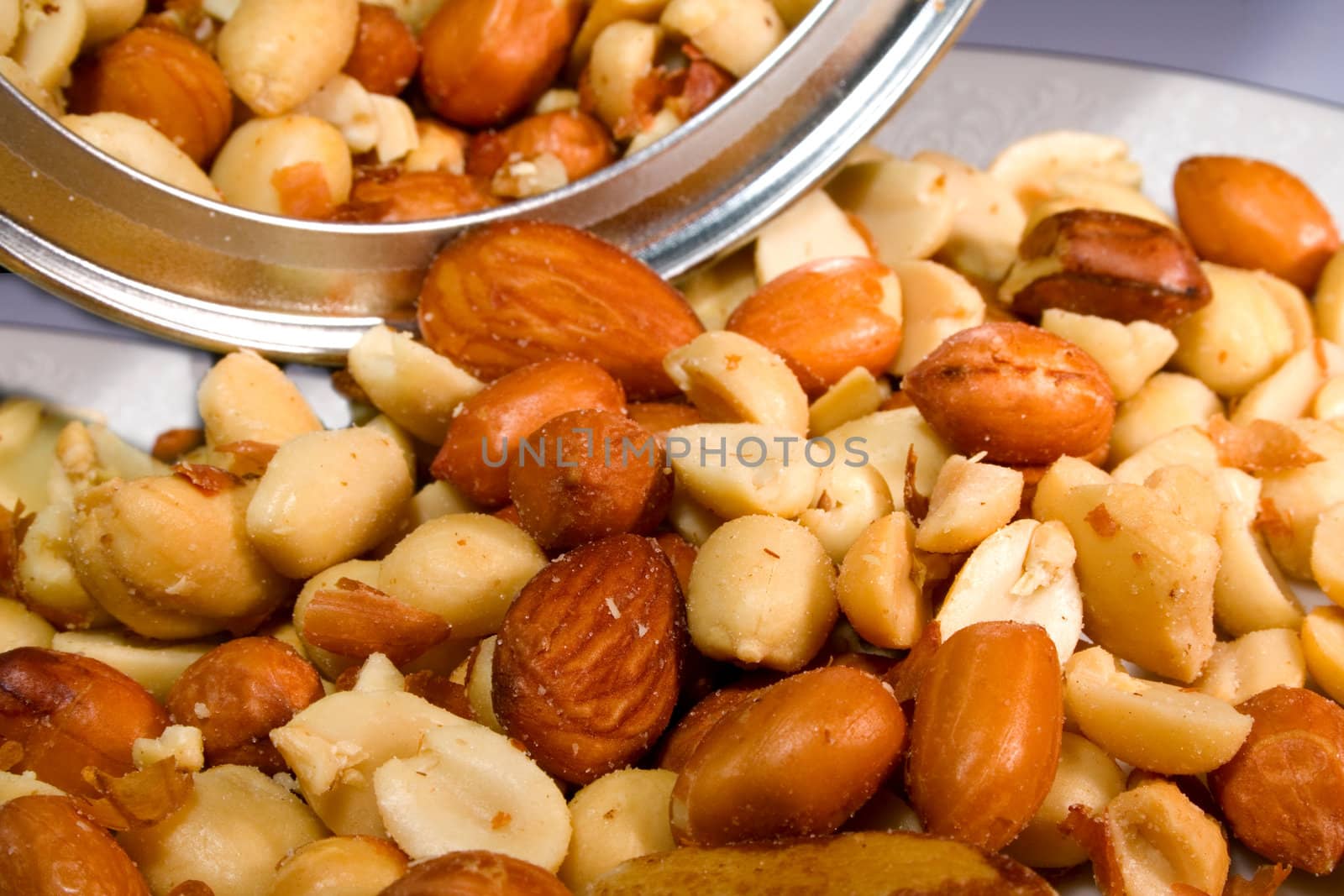 Mixed nuts with can ready to eat or serve