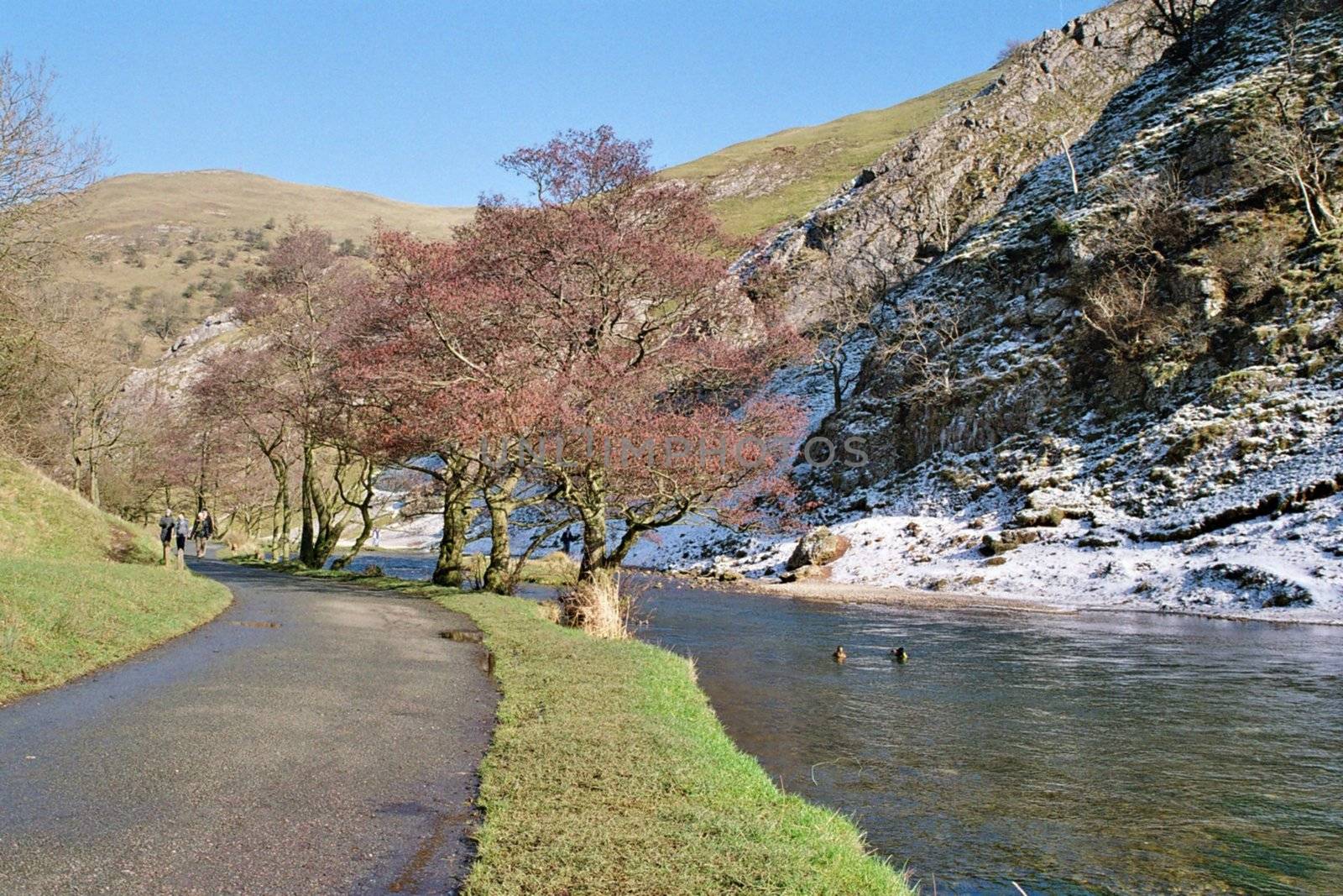 entrance of the dovedale, england