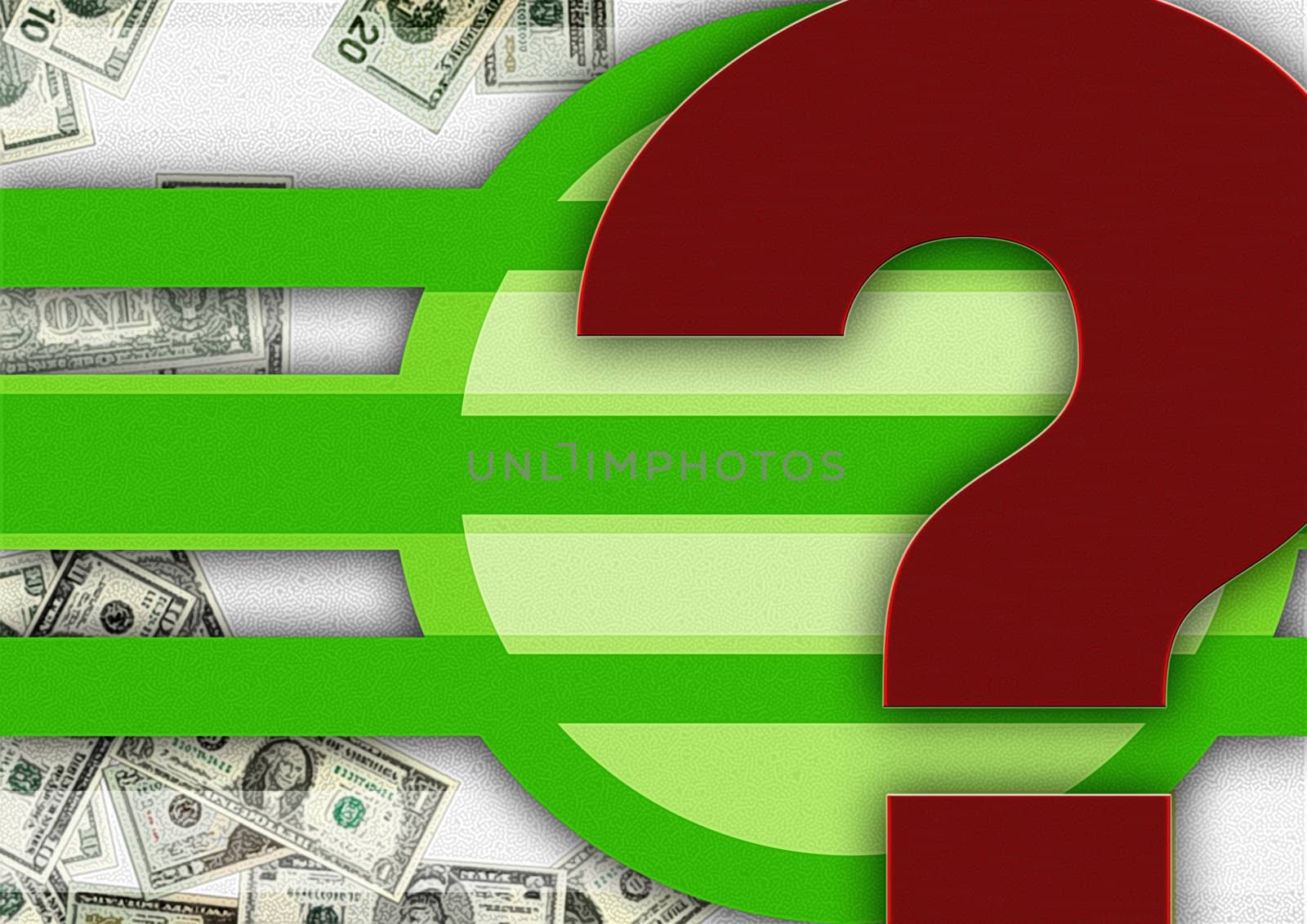 abstract creative symbolic image of the proper use of money
