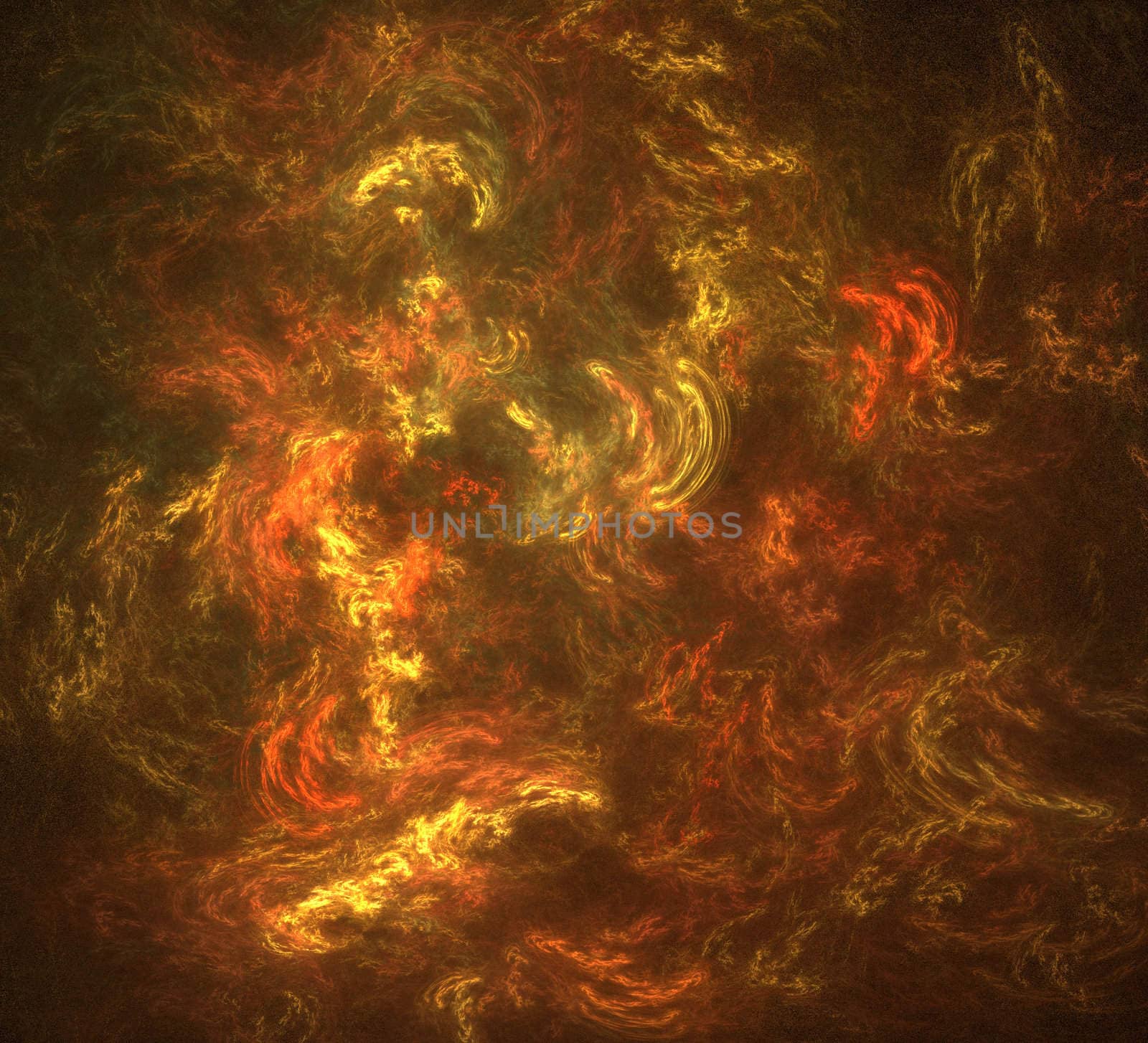 flame fractal Background in fiery colors
