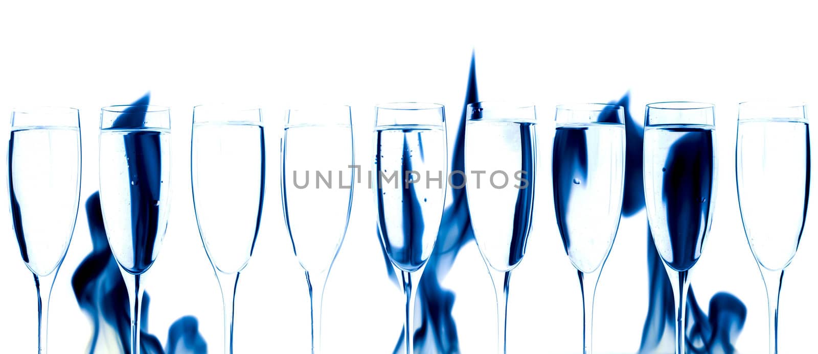 Set Crystal glasses and smoke by Arsen