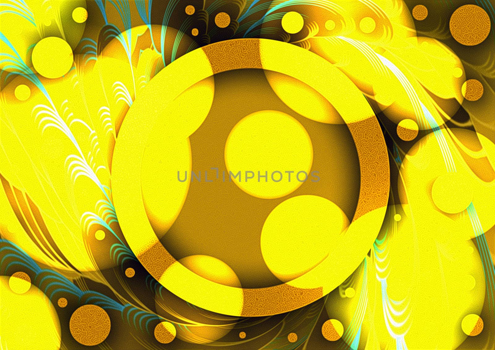 abstract image of a creative space with background illumination and disk