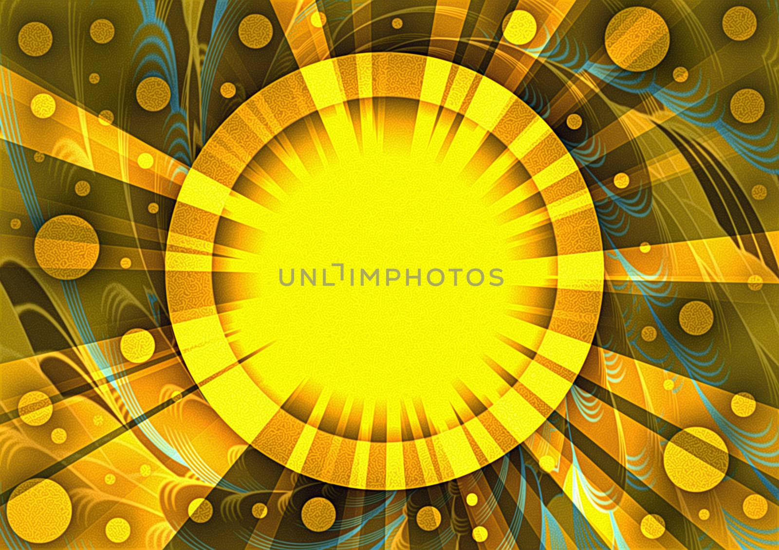 abstract image of a creative space with background illumination and disk