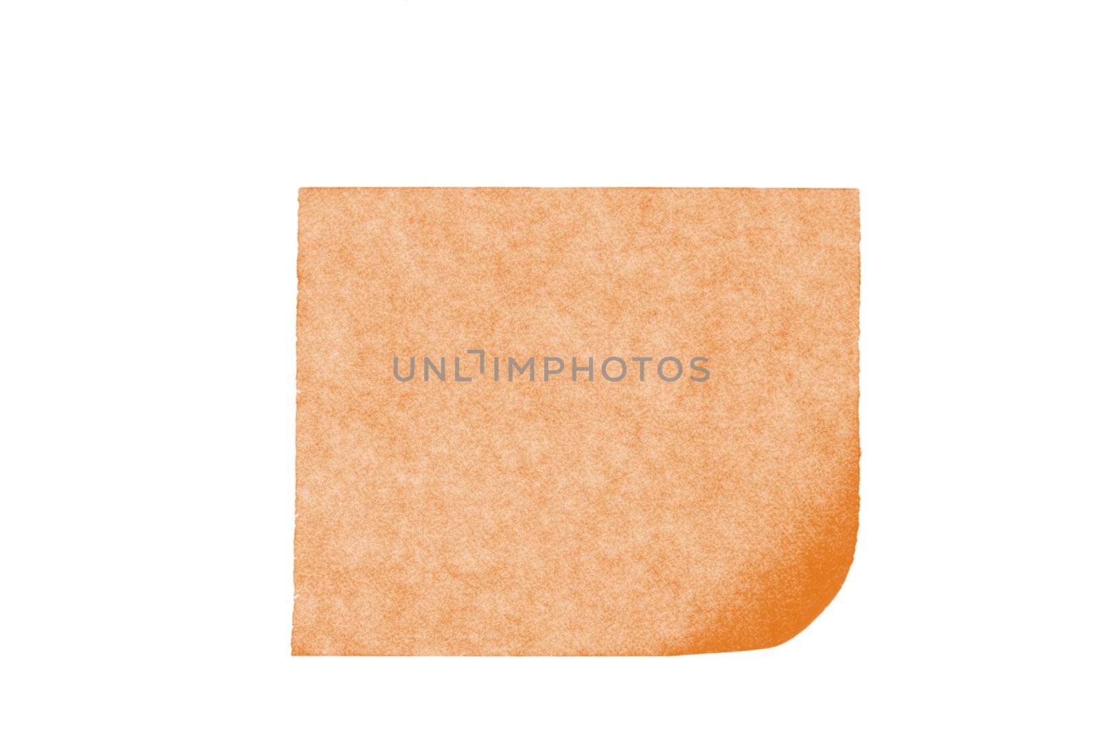 isolated blank postit paper on withe background by Trebuchet