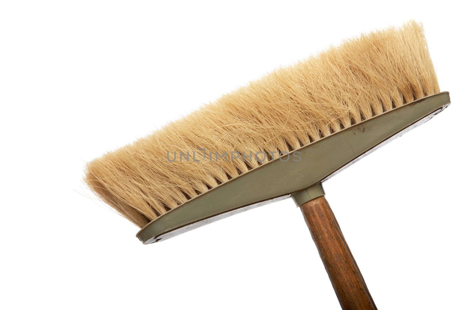 Old and pure mop on a white background