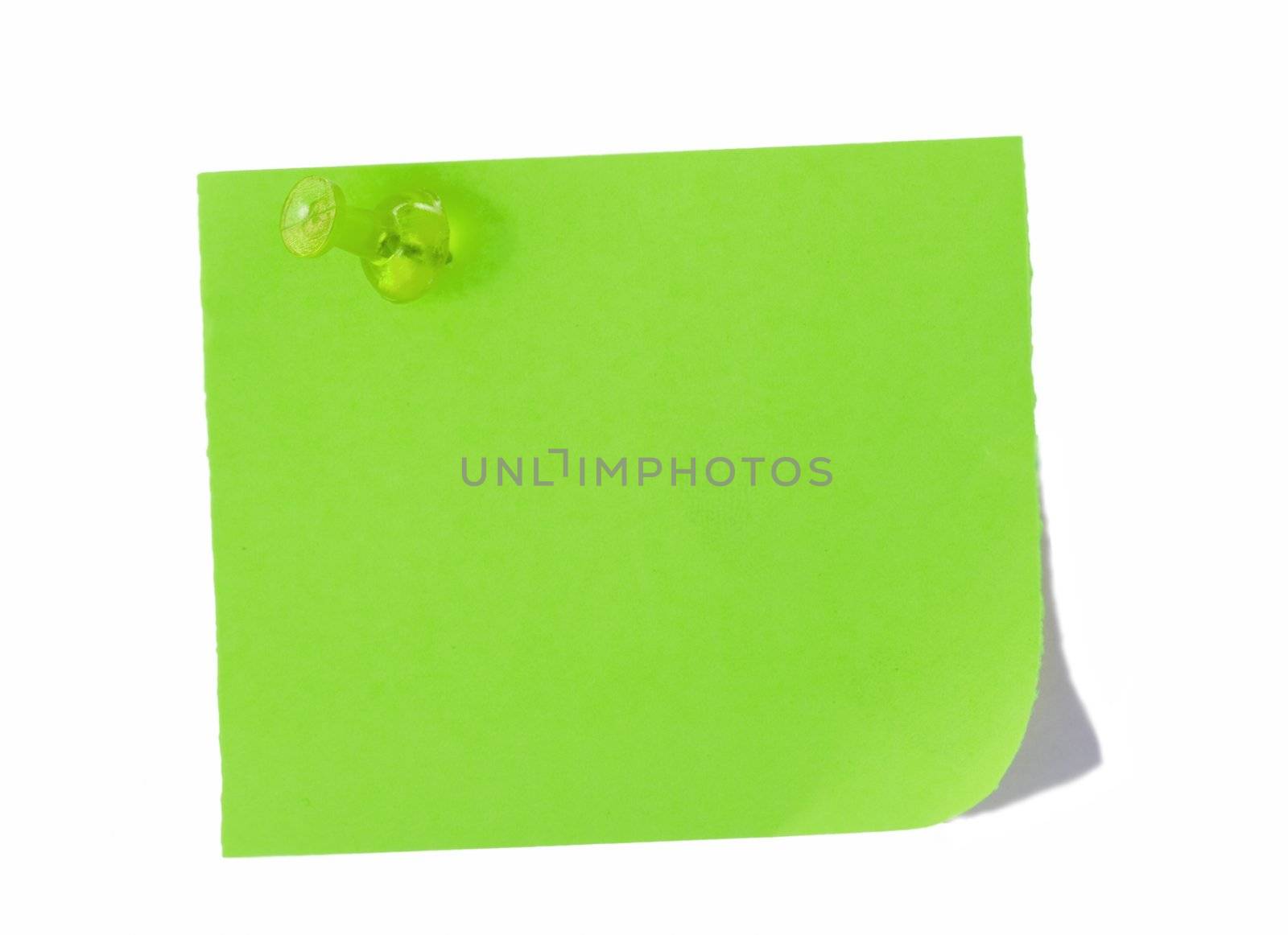 isolated blank postit paper on withe background by Trebuchet