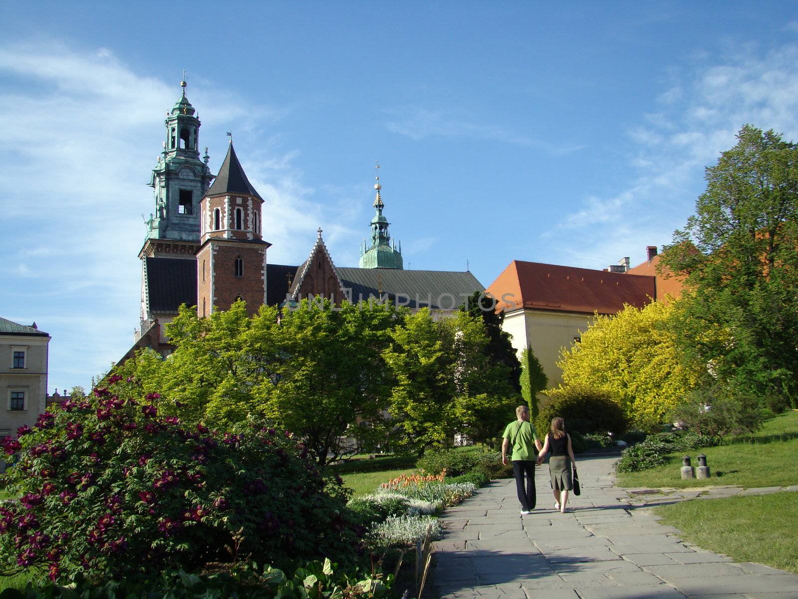 royal cathedral in Cracow on Wawel Hill, Poland