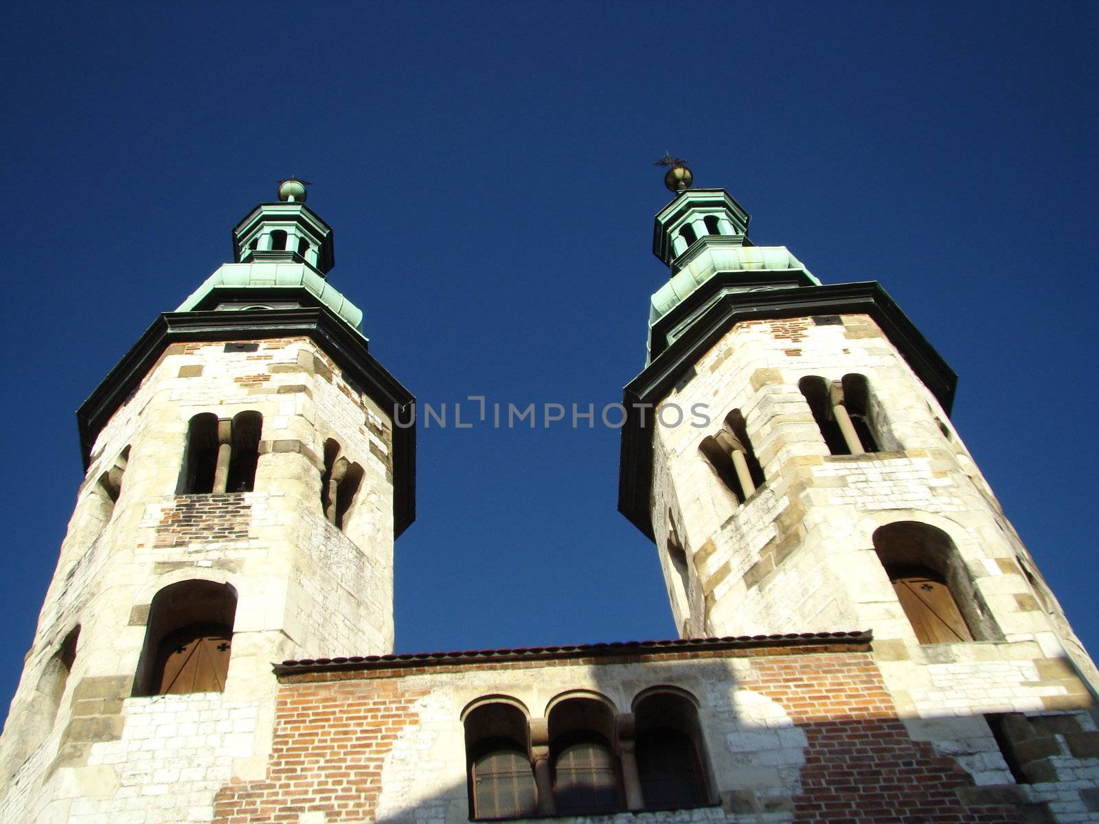 romanesque st. Andrew church in Cracow