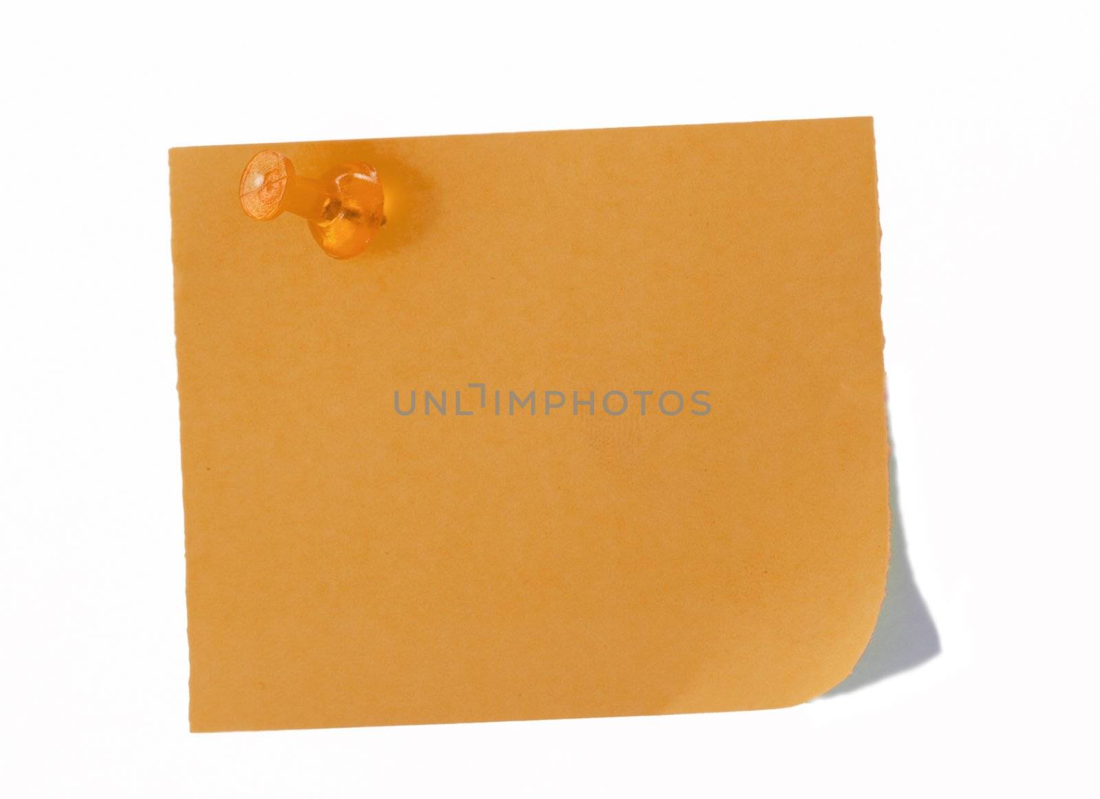 isolated blank postit paper on withe background by Trebuchet