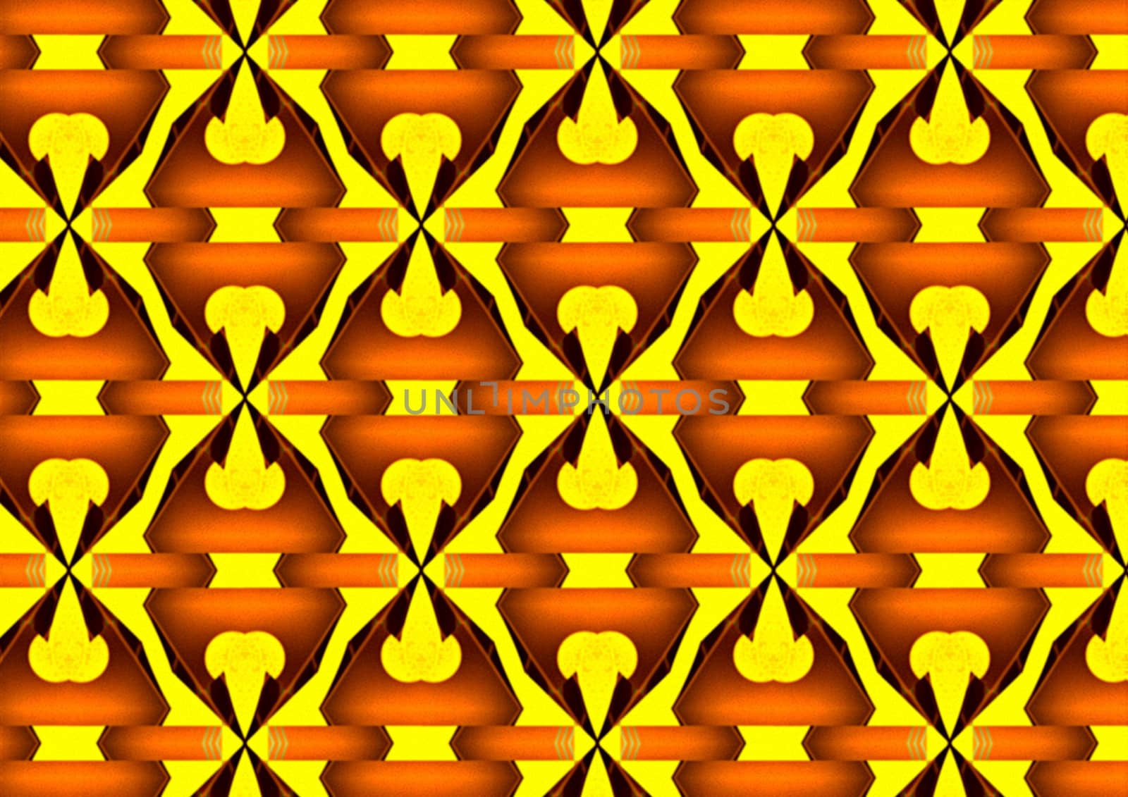 Decorative yellow-orange pattern by creativ000