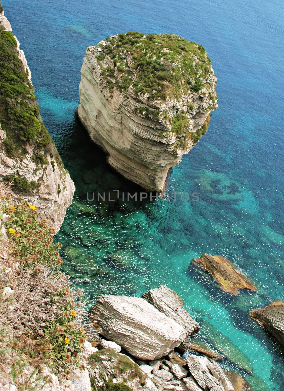 Cliffs near Calvi, Corsica, France