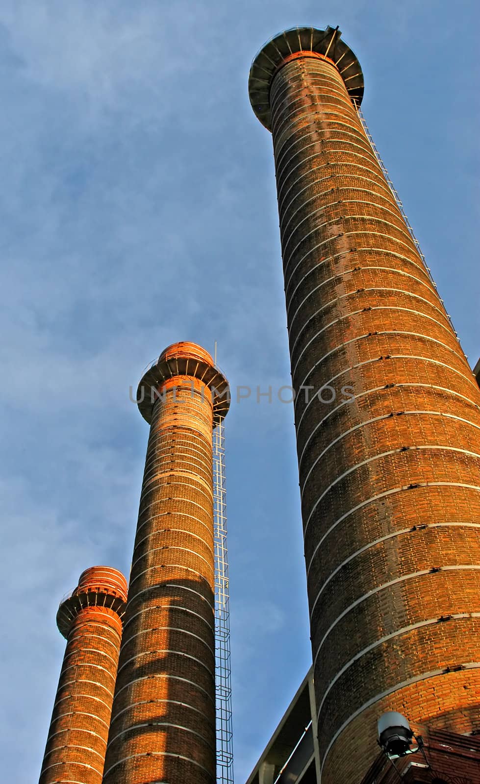 Factory pipes, Barcelona, Spain