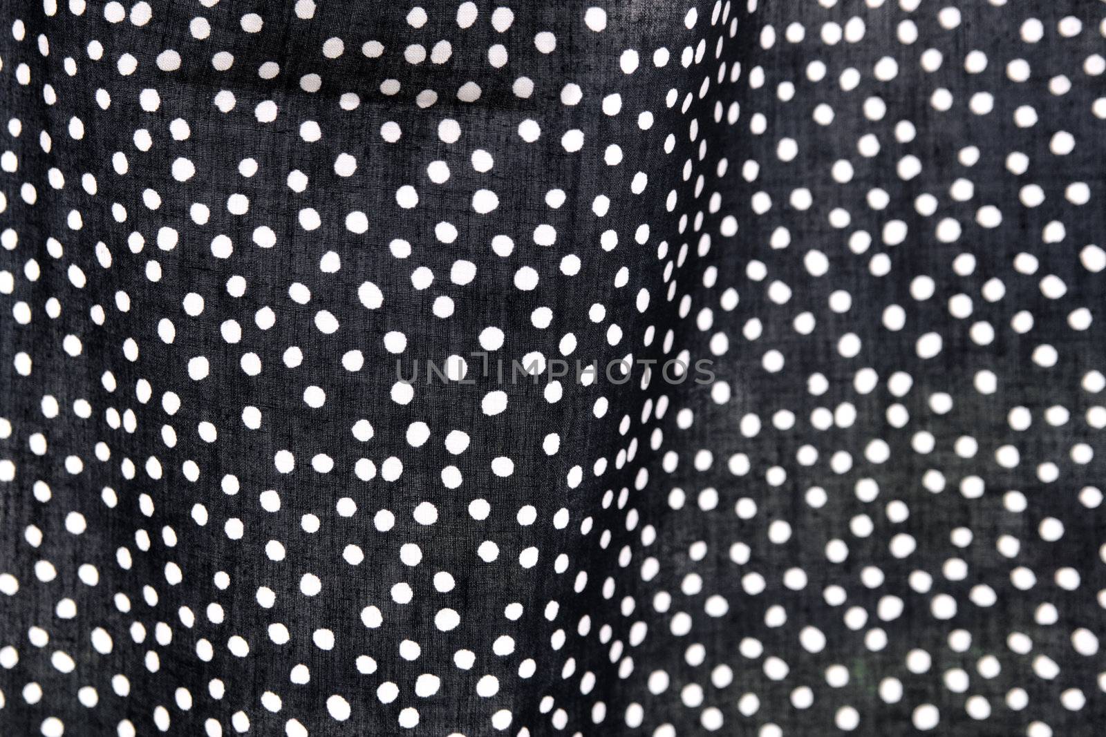 black and white polka dot fabric suitable for a background