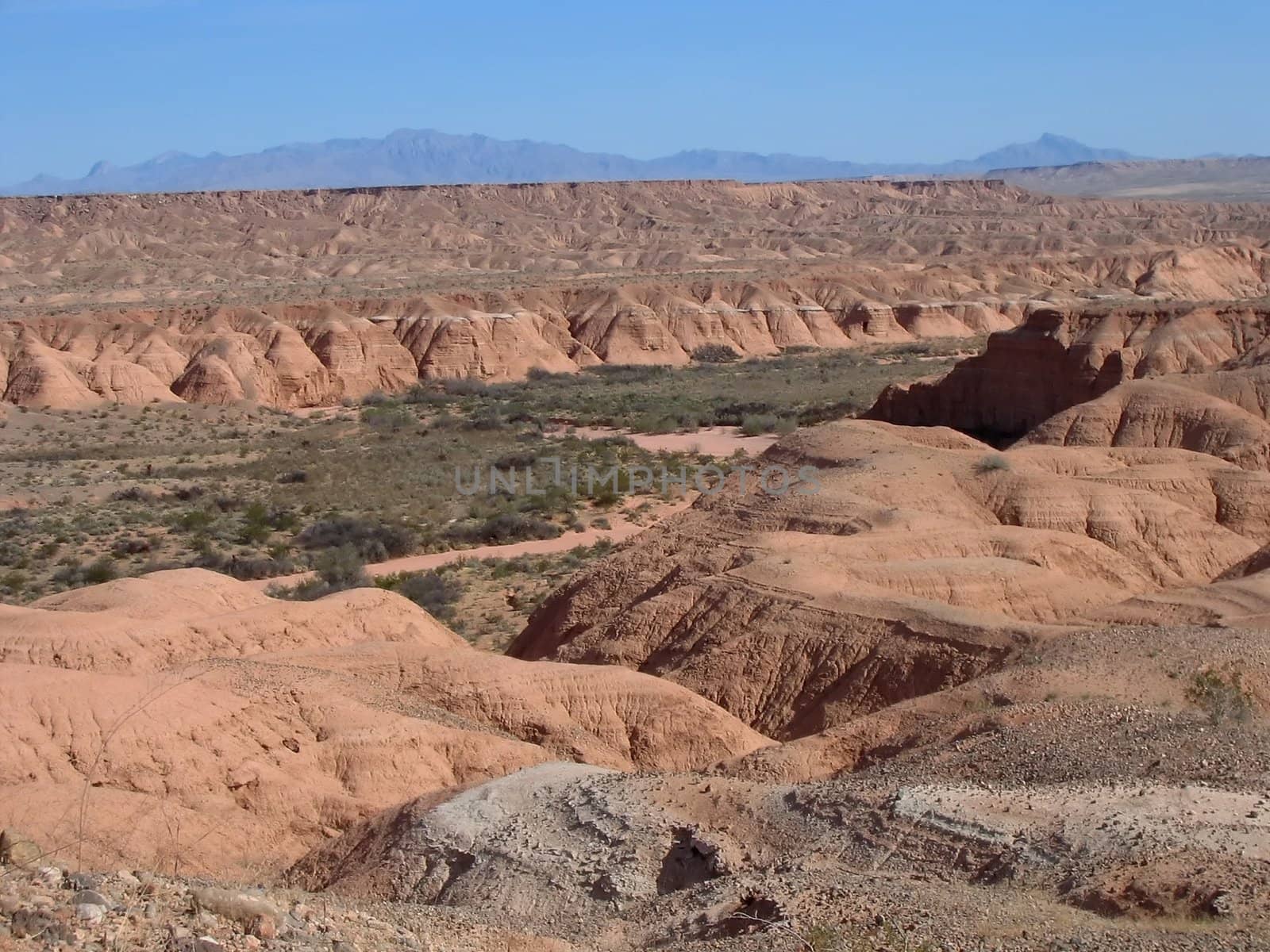 aerial view of the Nevada desert in the United States