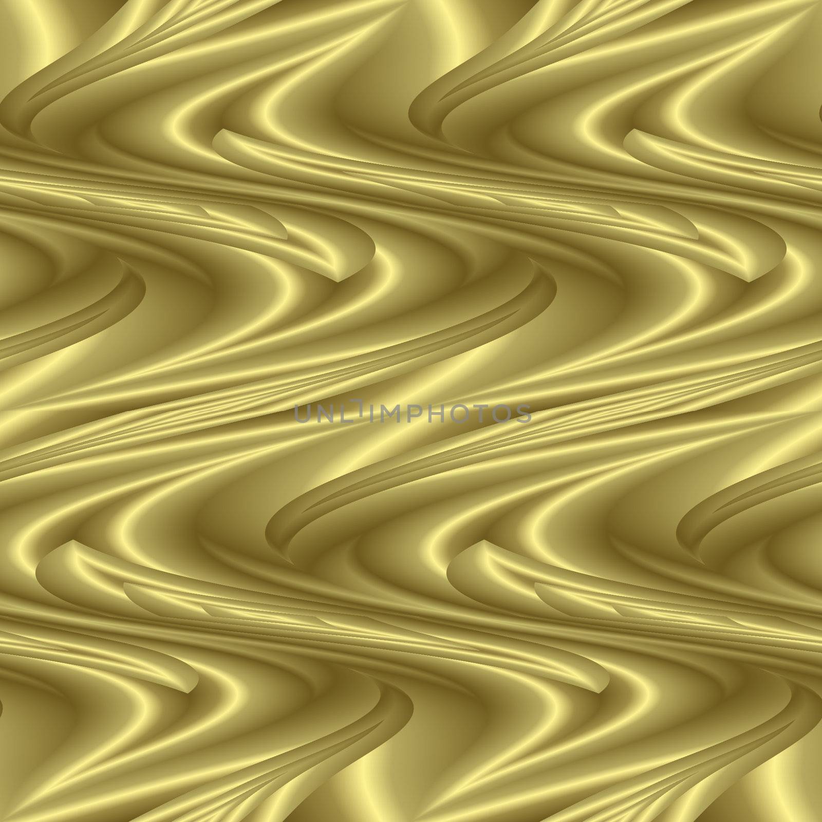 seamless tillable golden background texture with waves and swirls