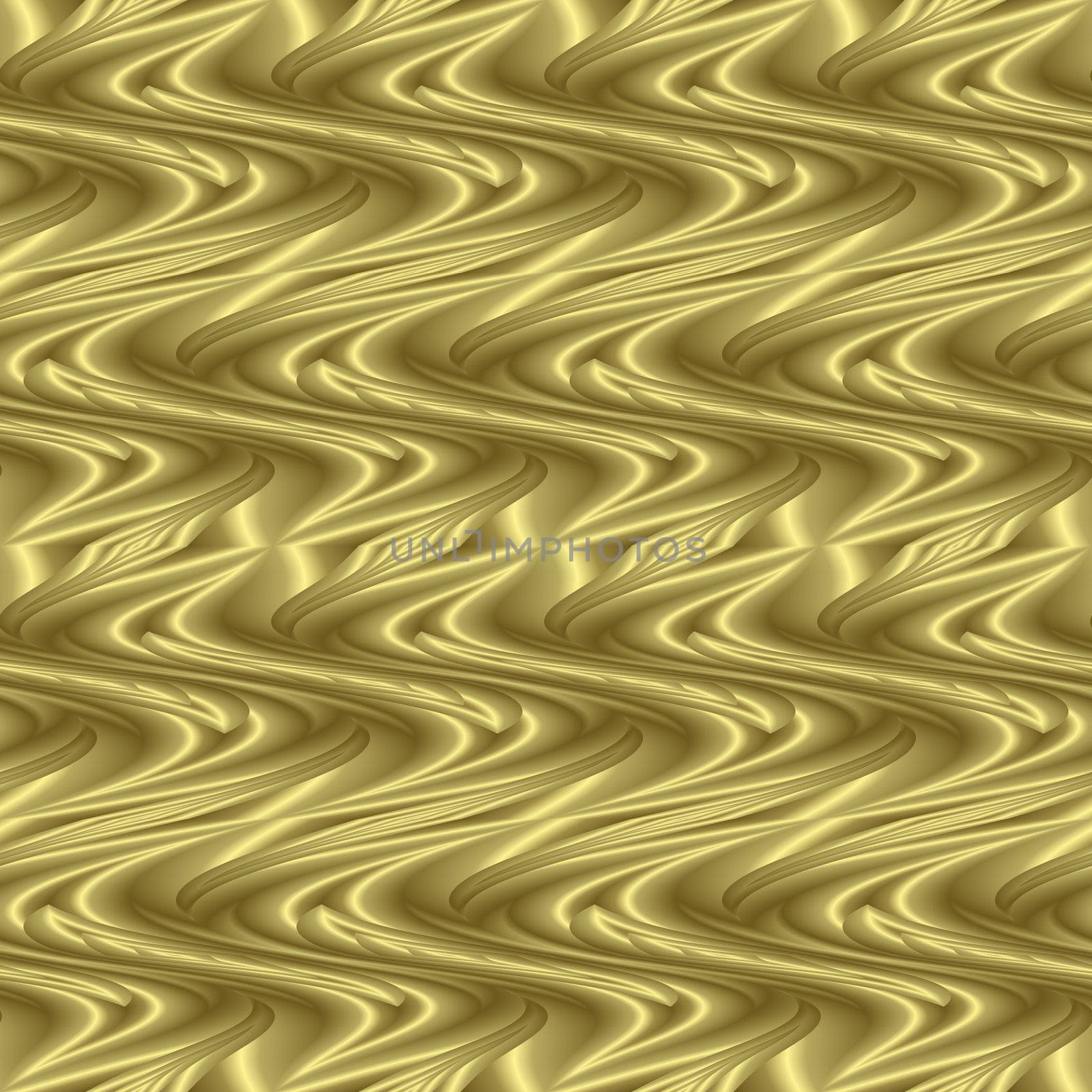 seamless tillable golden background texture with waves and swirls