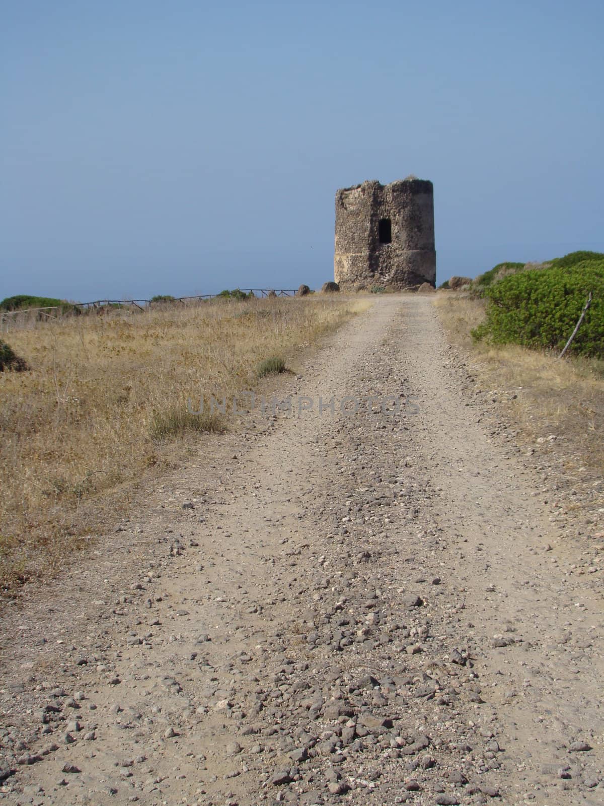 tower on cost of Sardinia island