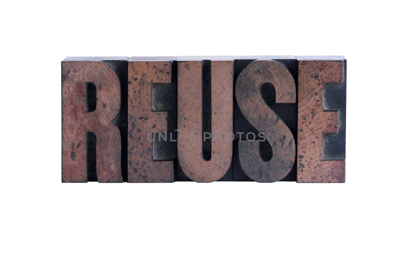 reuse in letterpress wood type by nebari
