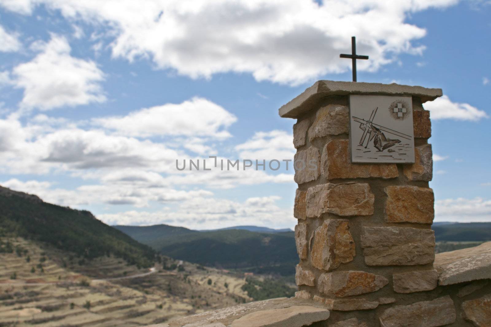 Easter cross. Crucifixion ten steps.