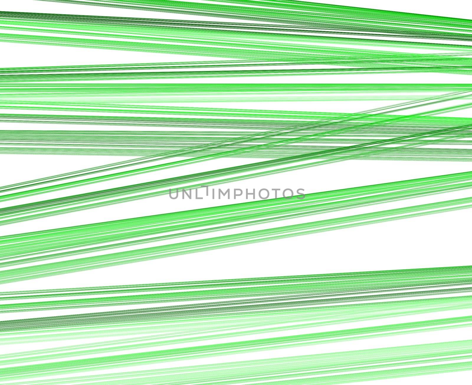 green lines over white