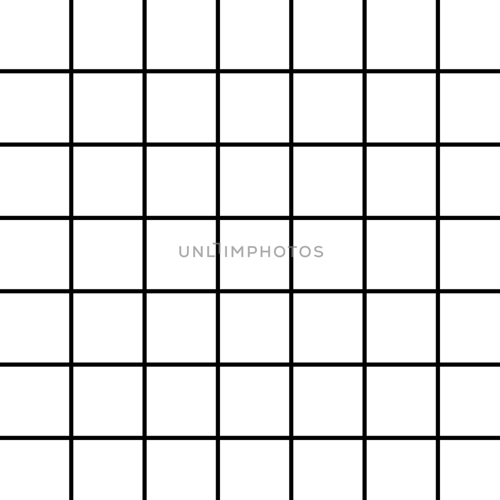 black grid on white