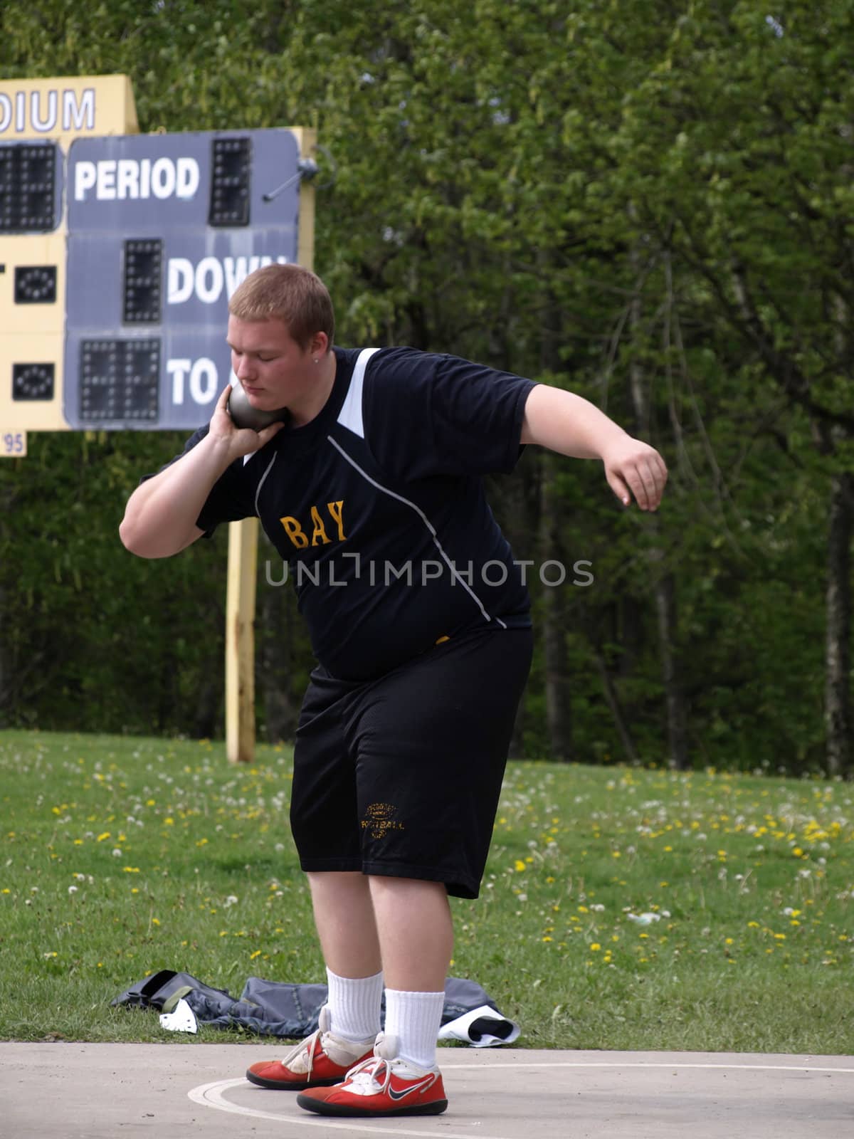 Shot Put Event by RGebbiePhoto