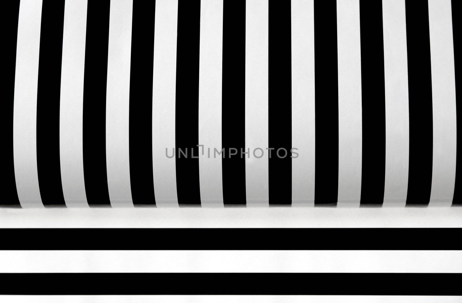 vertical and horizontal black and white stripes