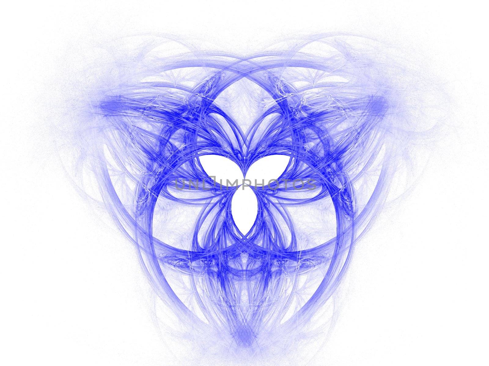 High res flame fractal forming the celtic symbol of the Holy Trinity