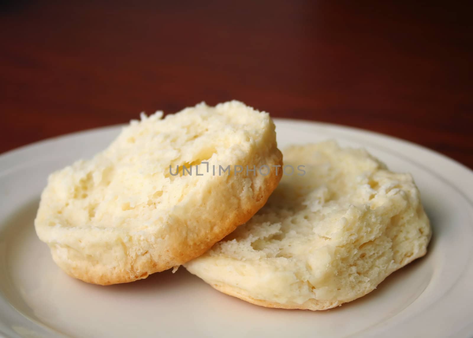 fresh sliced biscuit

