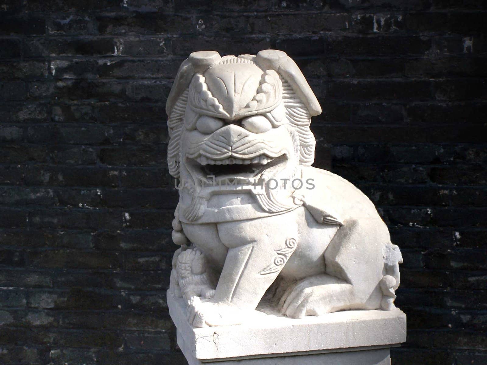 China. Old residence of the king. A dragon
