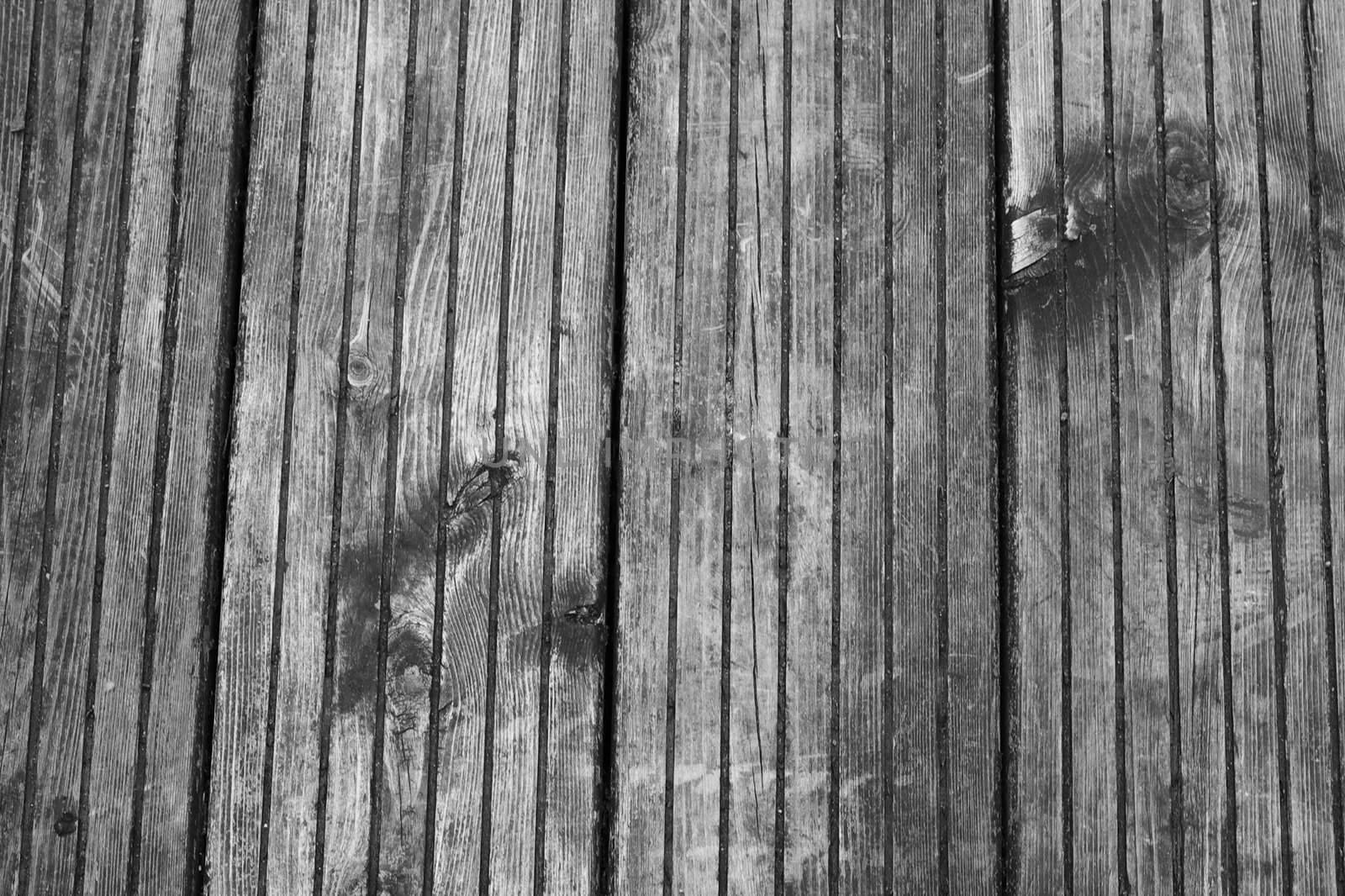 old, weathered wooden floor, taken outdoors