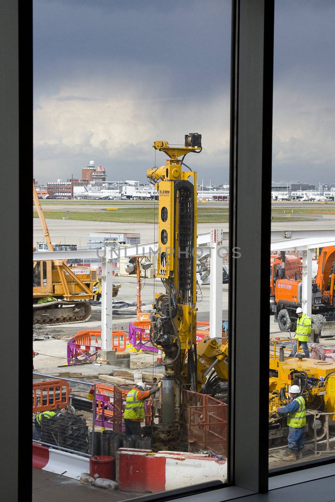 Construction commencing at London Heathrow airport, one of the busiest airports in the world, it's always in desperate need of expansion. 
