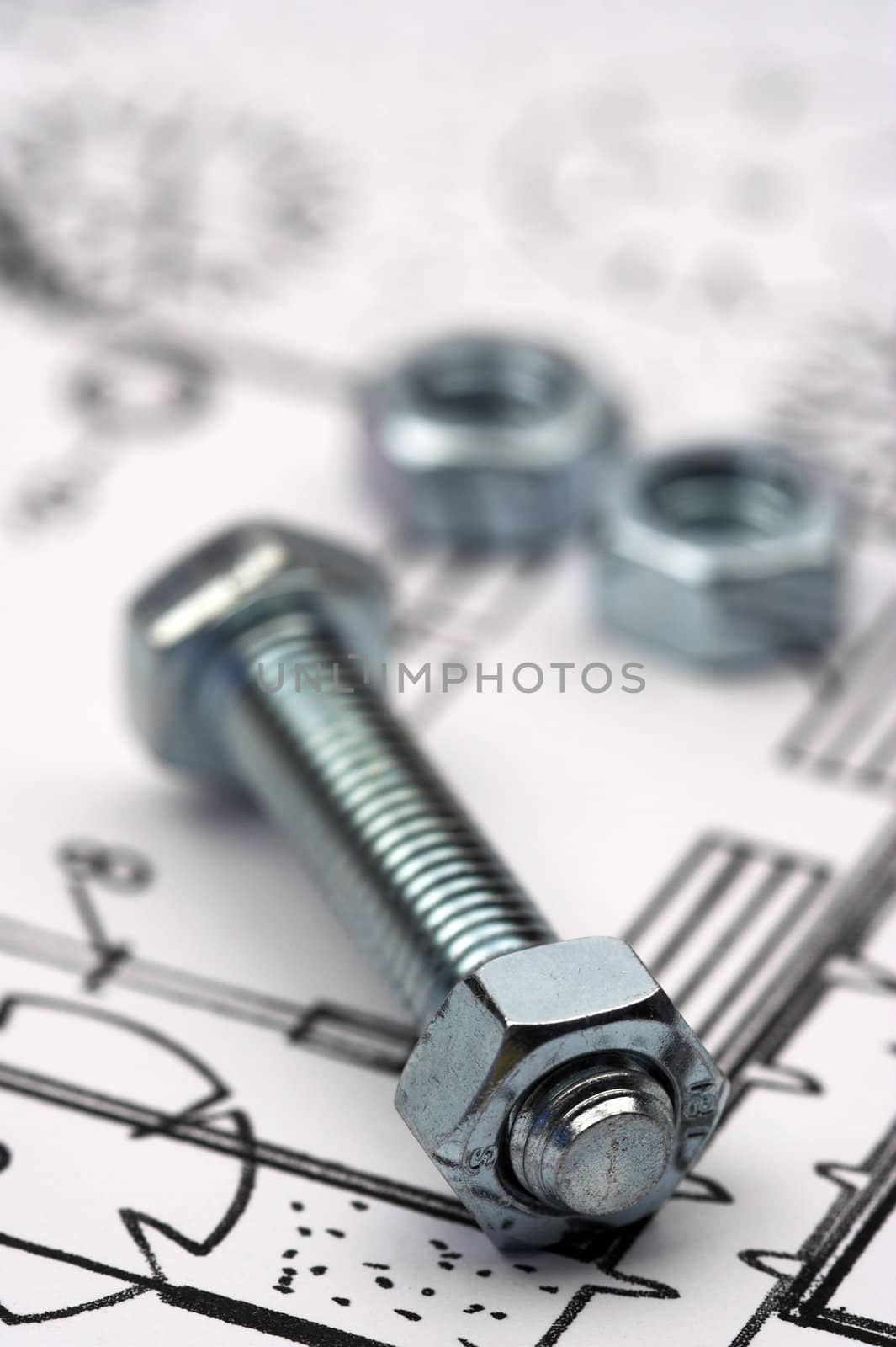 Nut and bolt by alexkosev