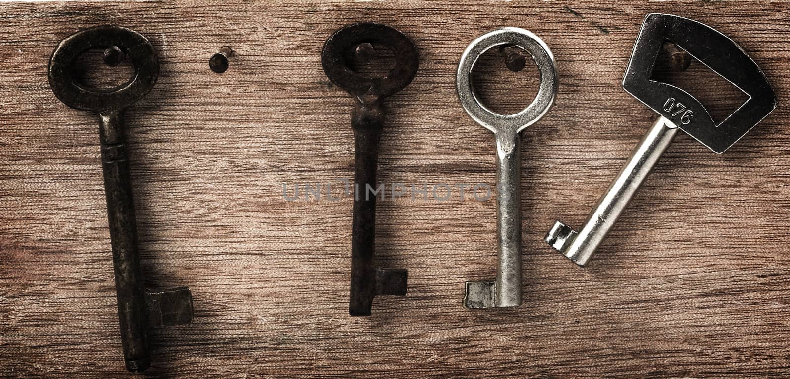  vintage keys by alexkosev