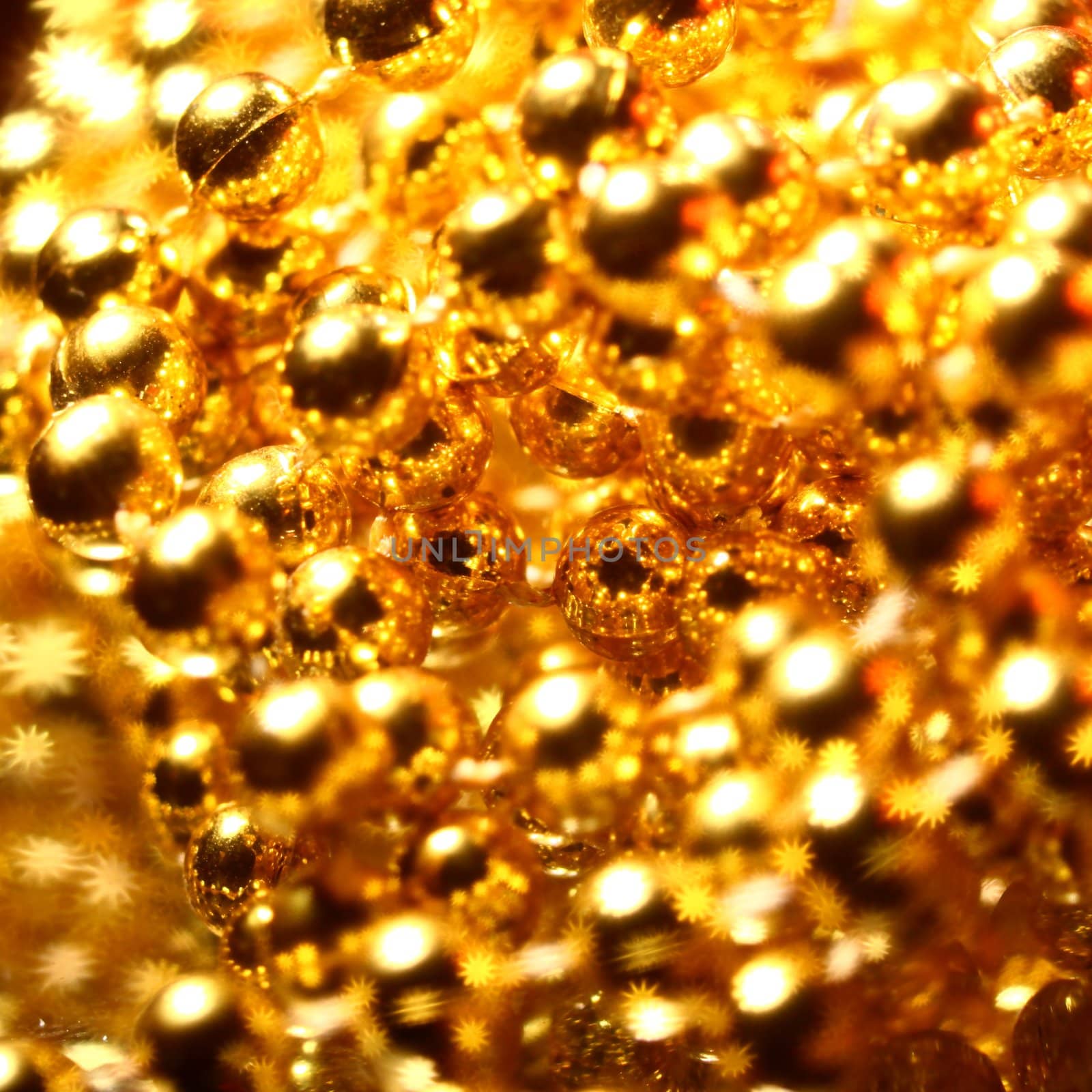 golden stars holiday background close up