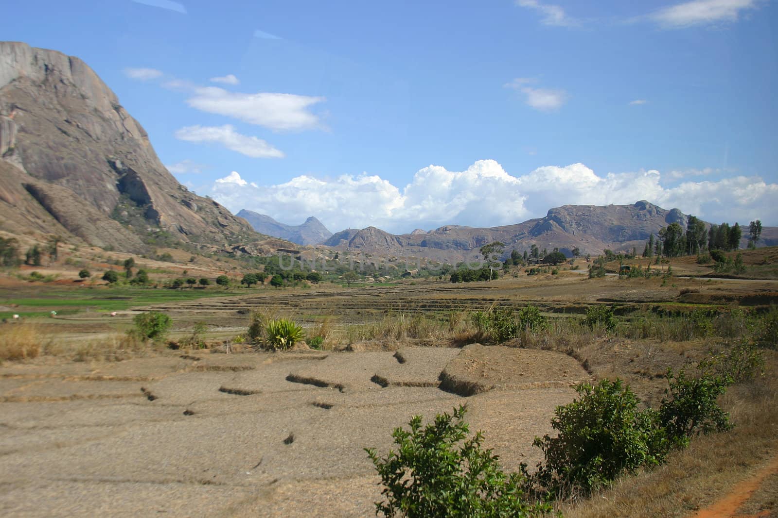 On the road to the Andringitha mountain range in Madagascar
