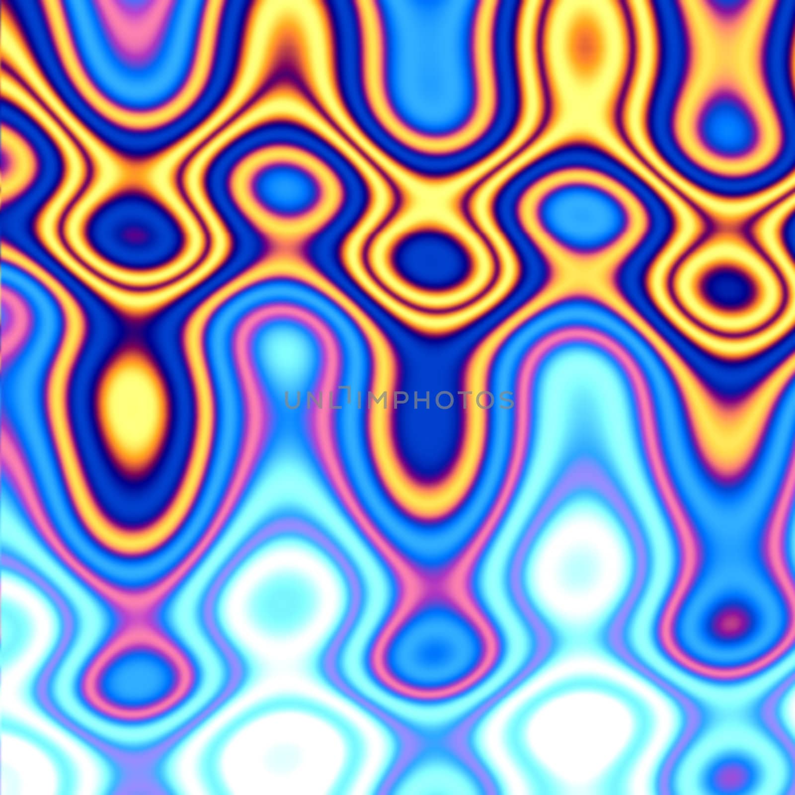 blue and yellow blobs pattern - also looks like abstract blue flames