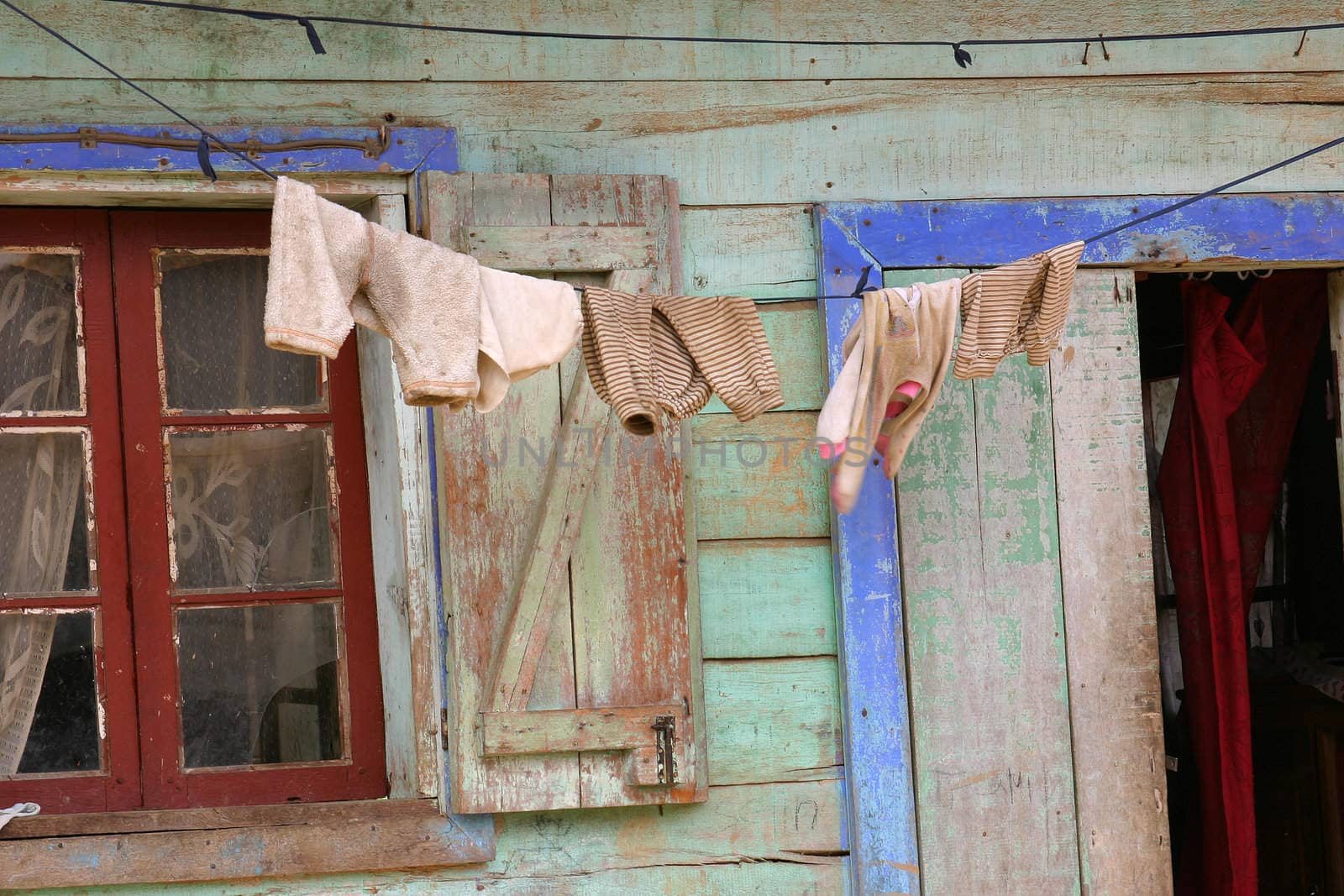 Dirty laundry is hanging out to dry in Madagascar