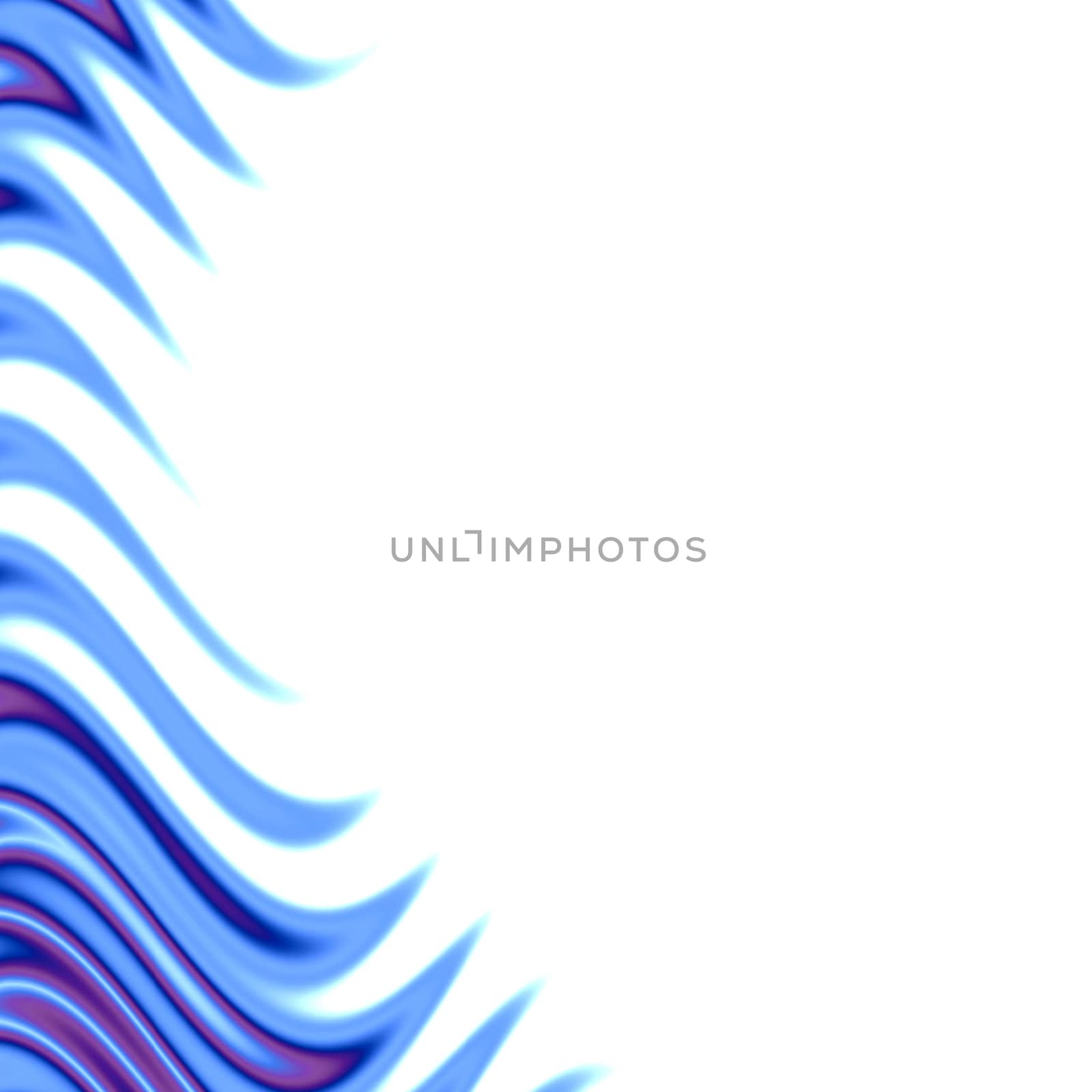 an abstract flames background - blue spikey swirls isolated over white