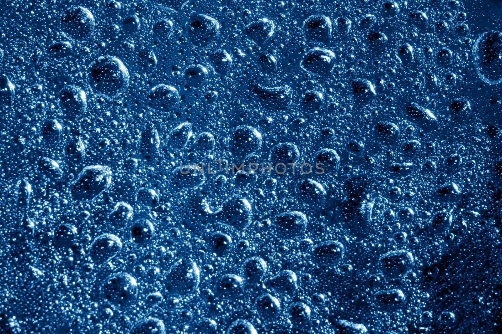 blue waterdrops waterdrops macro close up