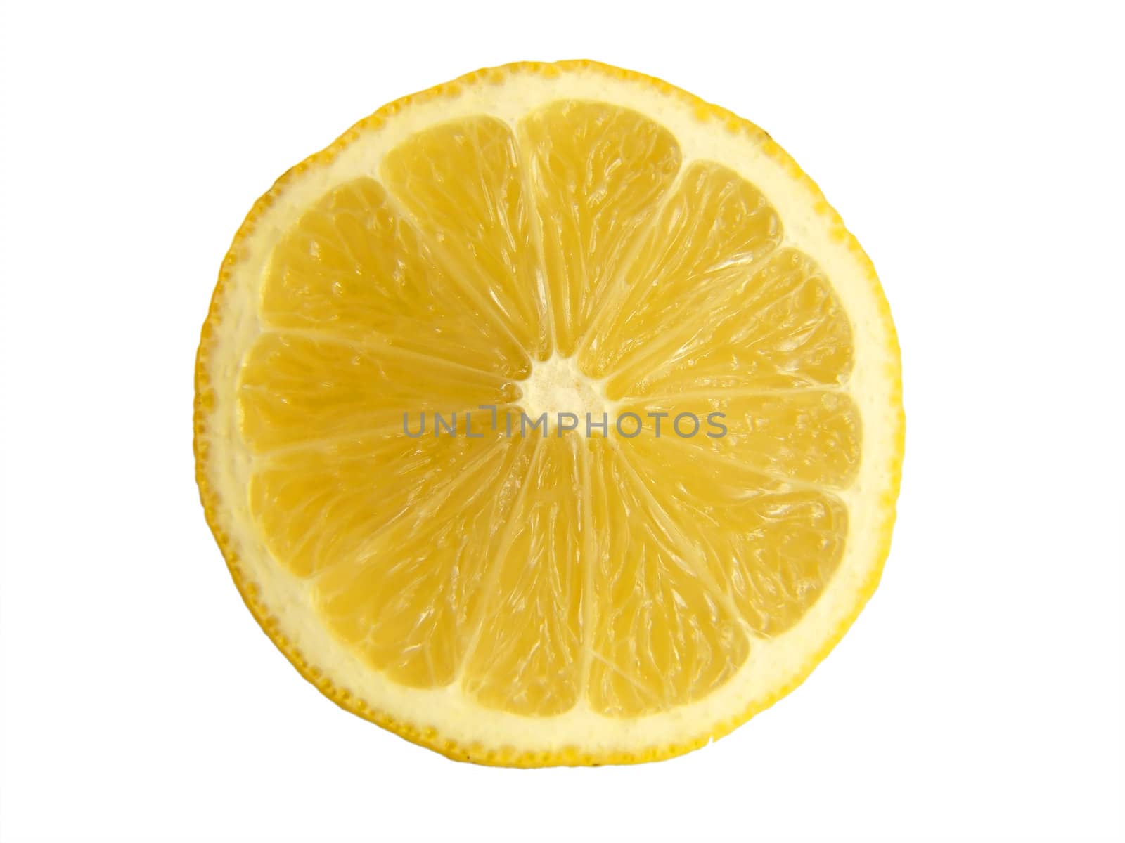 Lemon isolated over white