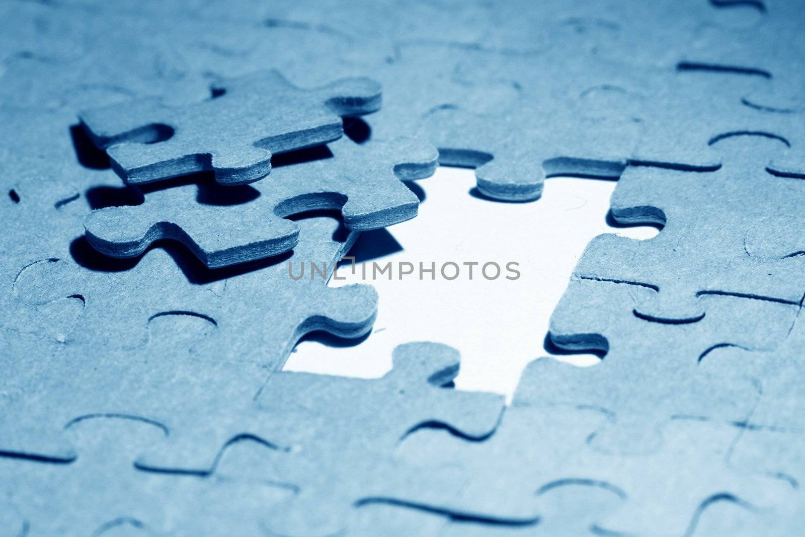 puzzle combined objects macro close up 