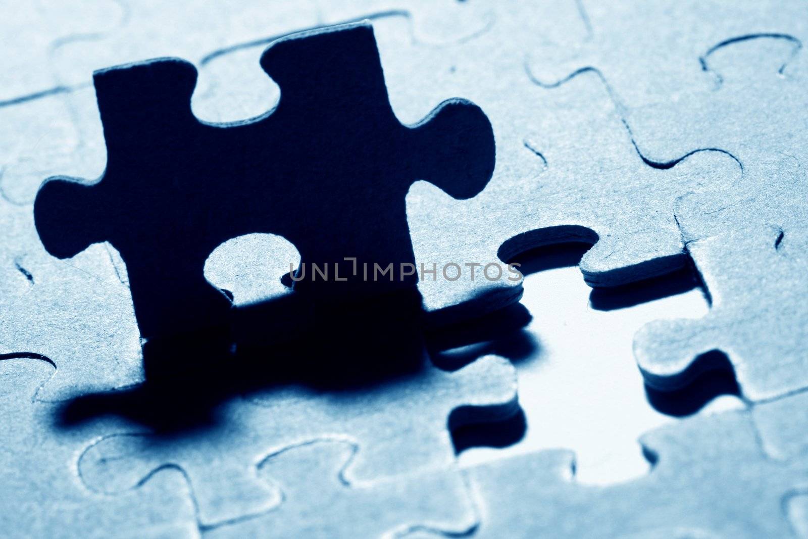 puzzle combined objects macro close up 