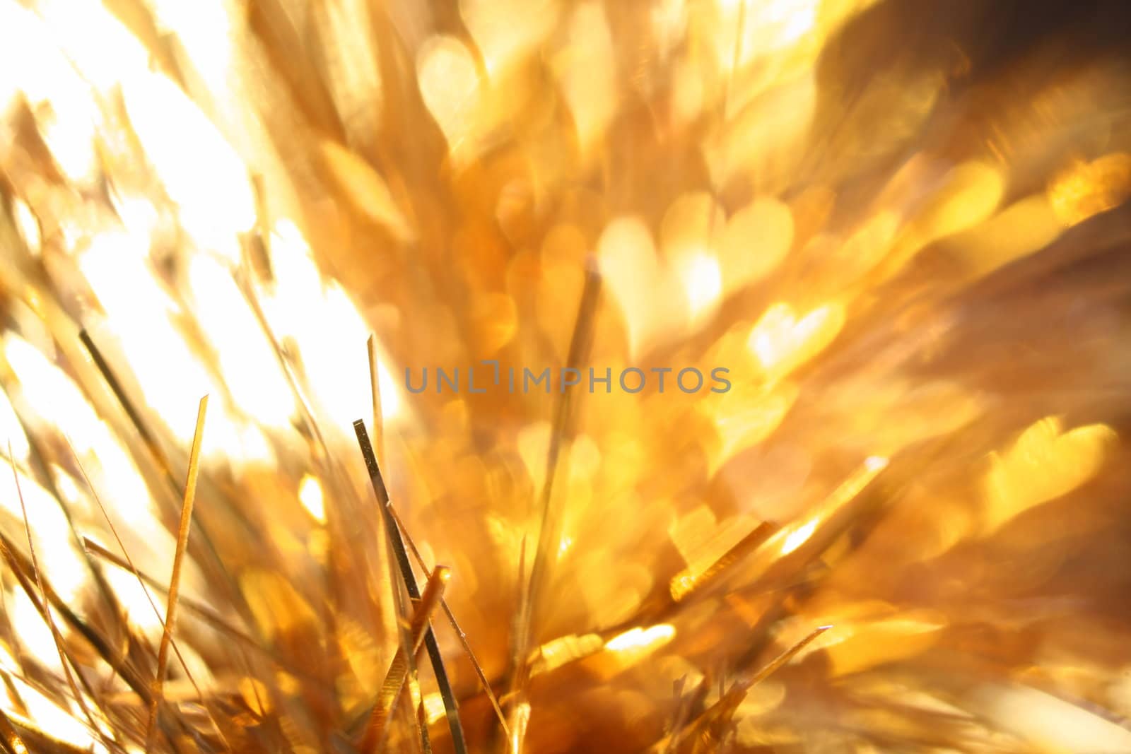 golden stars holiday background macro close up