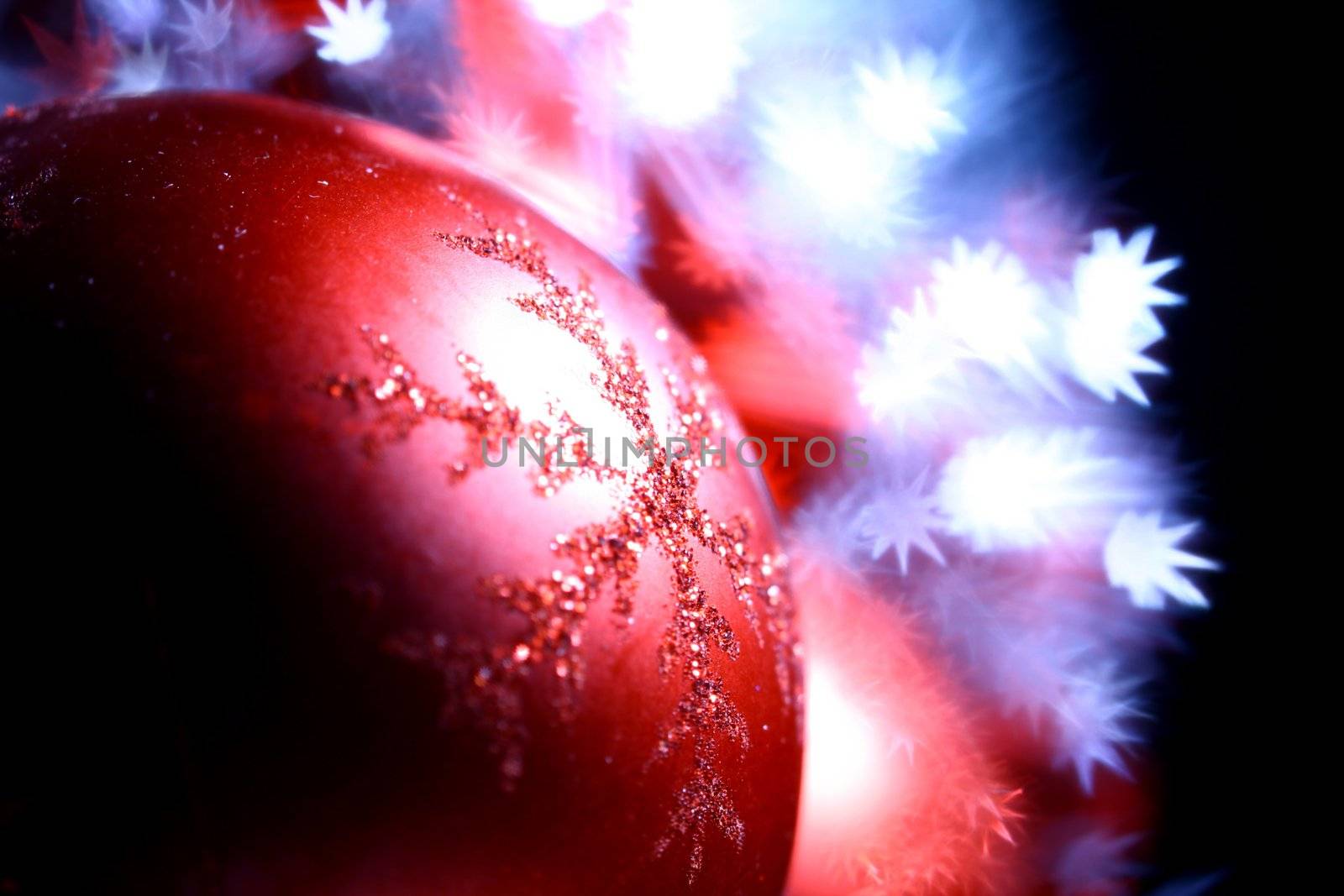 red holiday background macro close up