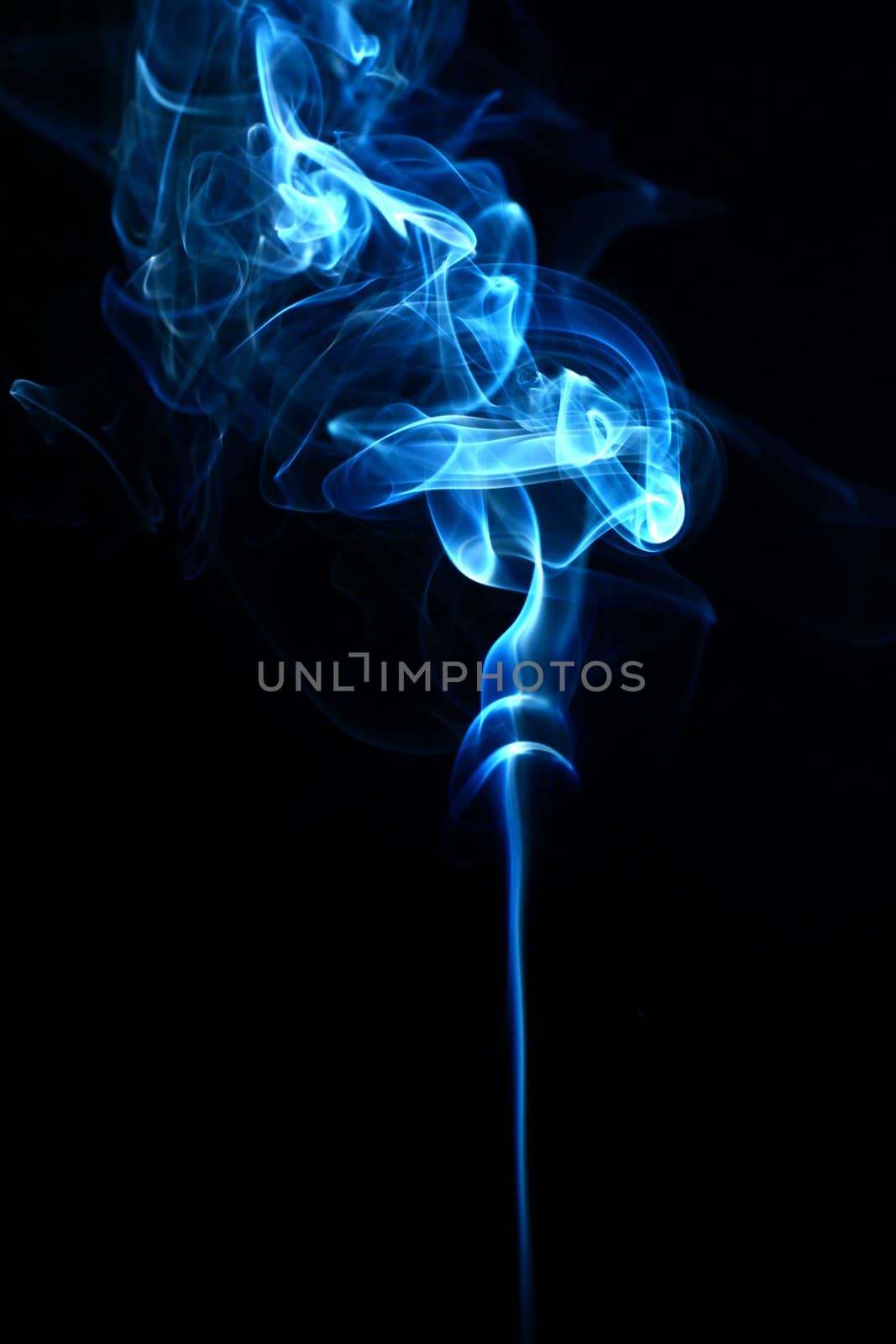 blue smoke abstract background close up